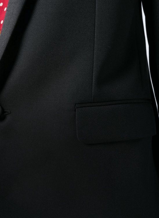 ジャケット Saint Laurent FW24 SMOKING JACKET DB 62 (796879Y7E63 1000) Giacca smoking jacket