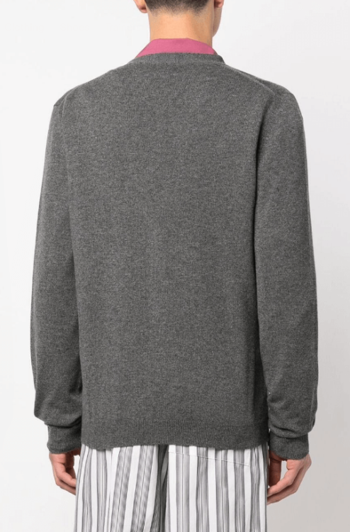 Drawer - Drawer Cashmere Cardigan♡ Gray CASHMERE V-NECK CARDIGAN - GRAY MÉLANGE | COS