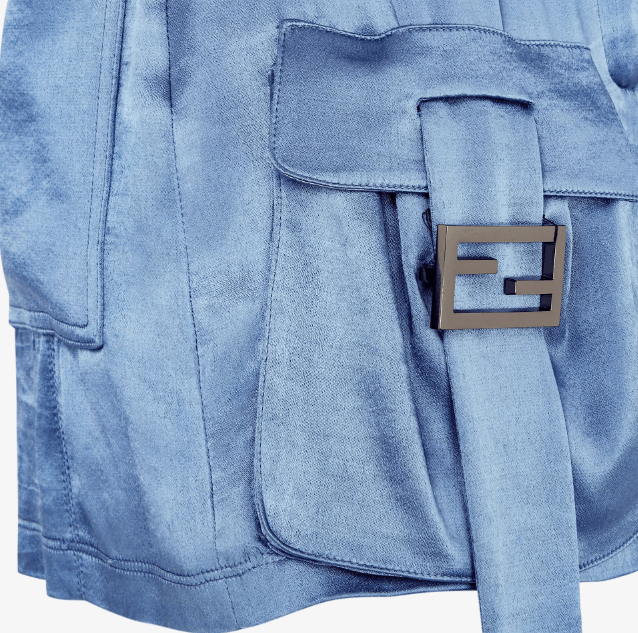 cargo pockets satin mini skirt