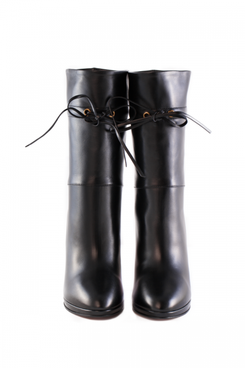 GUCCI - drawstring-tie ankle boots