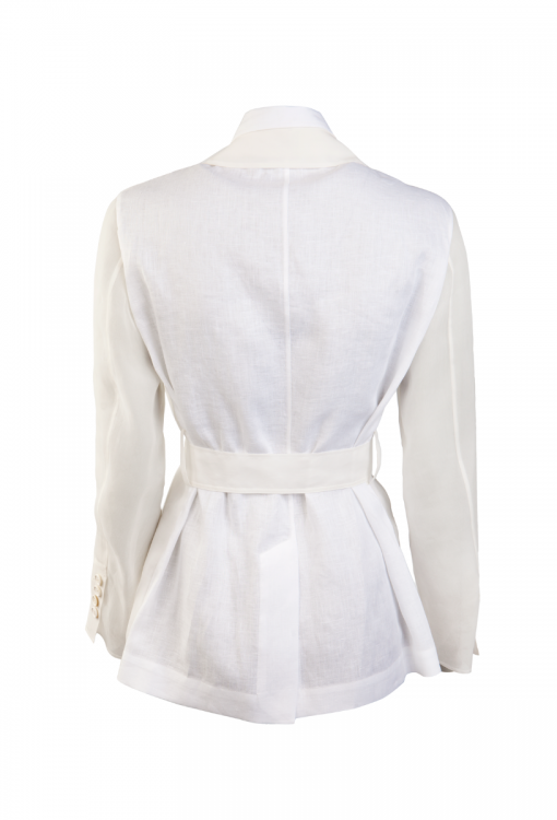 Brunello Cucinelli White silk jacket