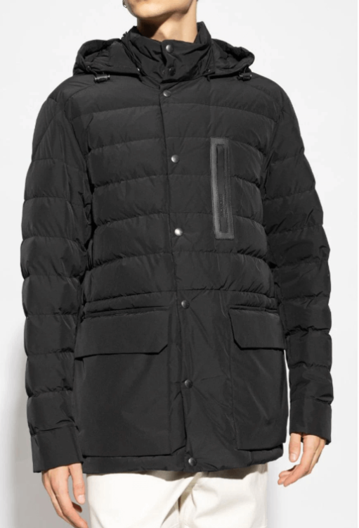 MONCLER ロコハッチシッフアッフキルティンクシャケット Moncler Enfant Moncler Enfant Boys Graphic Logo Zip Up
